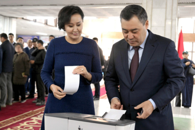 Президент Садыр Жапаров проголосовал на выборах депутатов Жогорку Кенеша