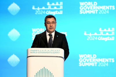 Президент КР Садыр Жапаров выступил на 10-м Всемирном Правительственном Саммите в г. Дубай