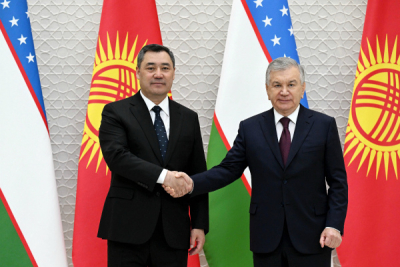 Садыр Жапаров встретился с Шавкатом Мирзиёевым