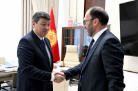 Бакыт Торобаев встретился с постоянным представителем МВФ в КР Фаридом Талышлы