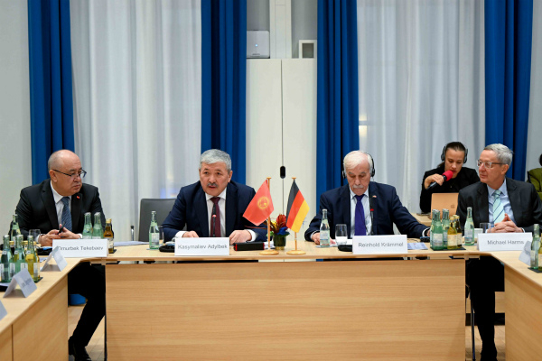 Адылбек Касымалиев принял участие в 5-м заседании кыргызско-германского Делового совета