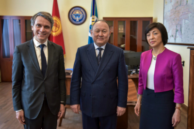 Мэр Бишкека встретился с заместителем исполнительного секретаря ЕЭК ООН