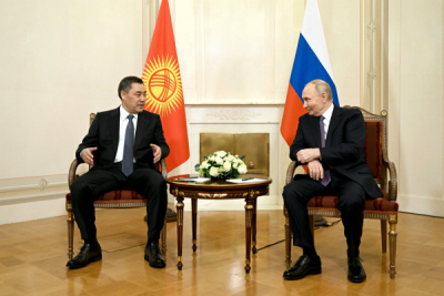 Садыр Жапаров провел переговоры с Владимиром Путиным в Санкт-Петербурге